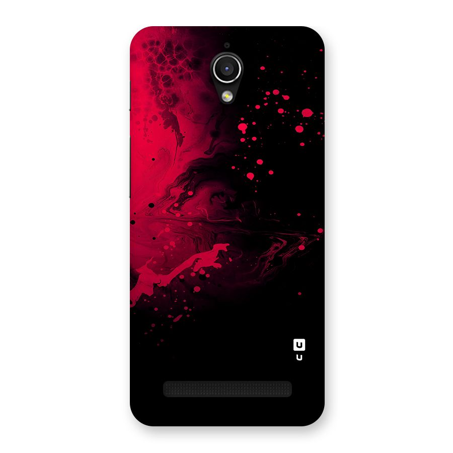 Red Black Splash Art Back Case for Zenfone Go