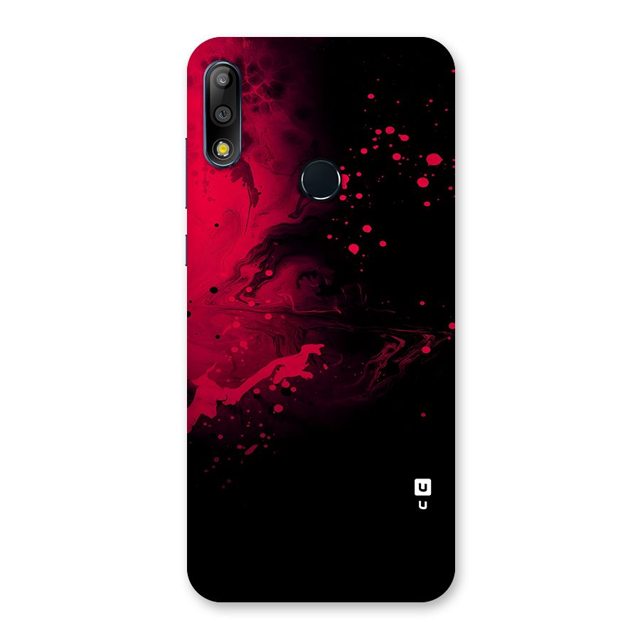 Red Black Splash Art Back Case for Zenfone Max Pro M2