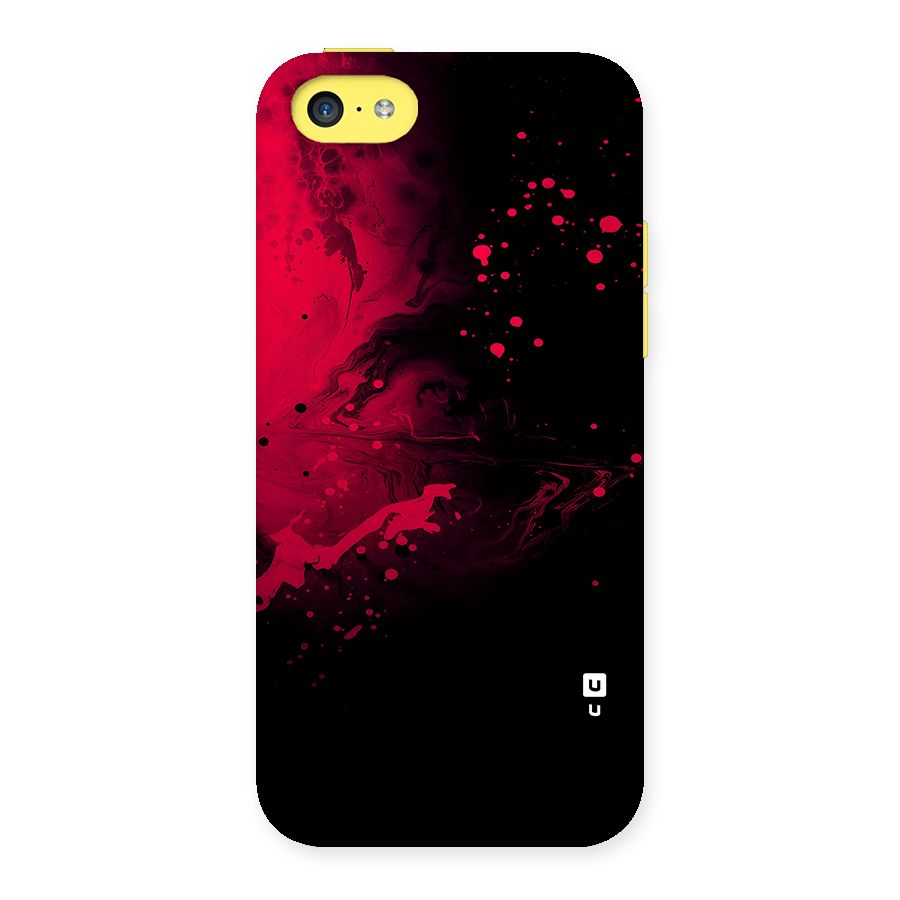 Red Black Splash Art Back Case for iPhone 5C