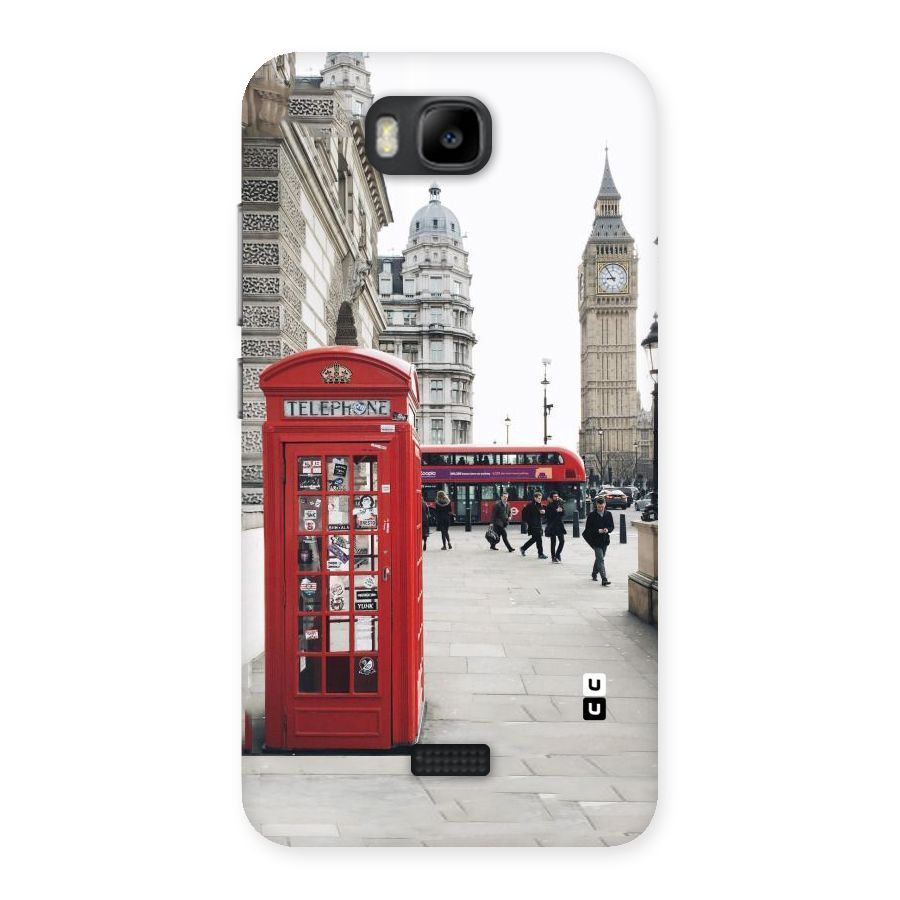 Red City Back Case for Honor Bee