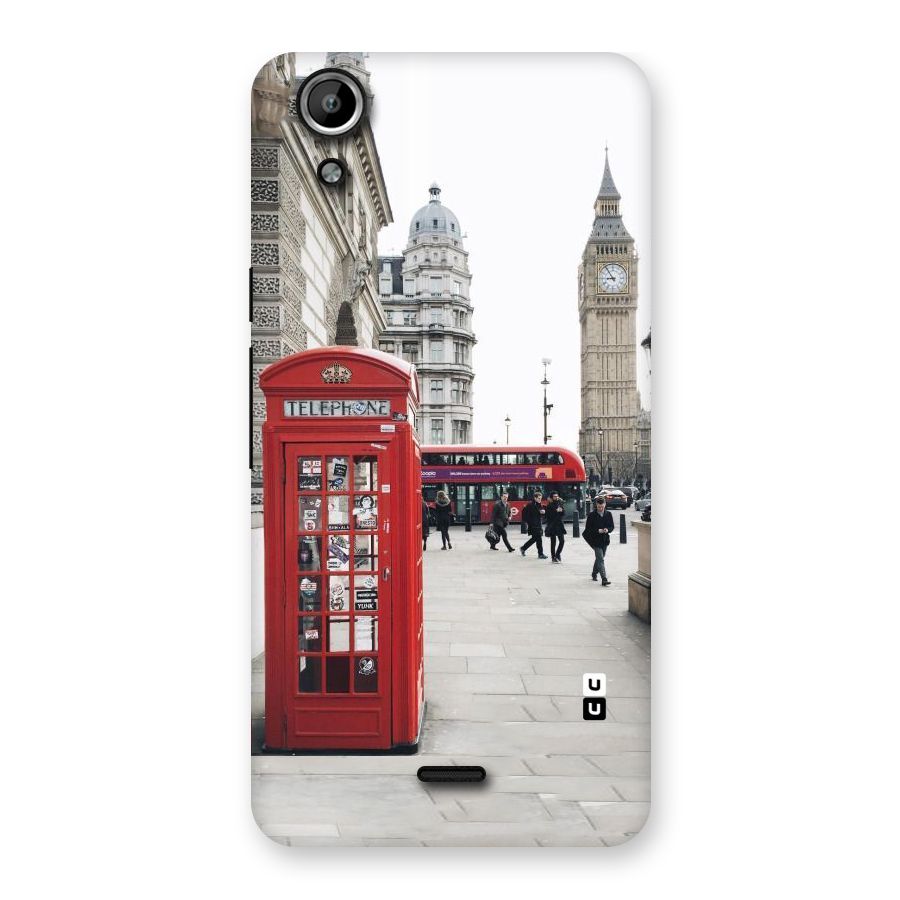 Red City Back Case for Micromax Canvas Selfie Lens Q345