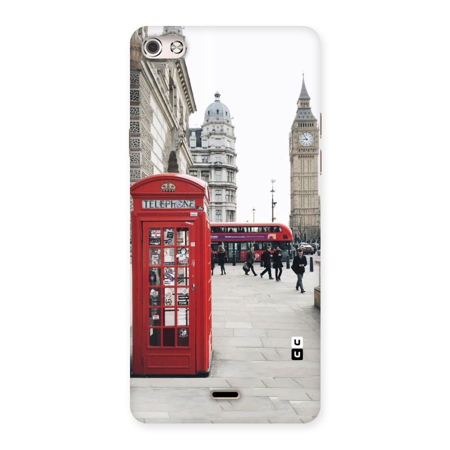 Red City Back Case for Micromax Canvas Silver 5