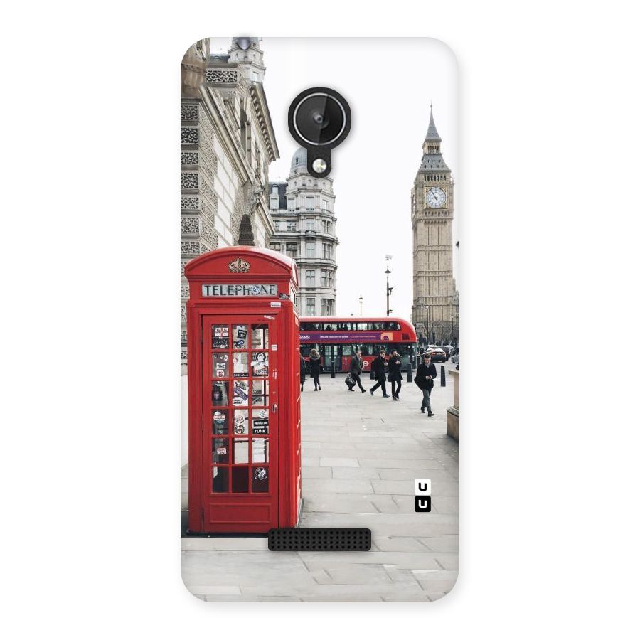 Red City Back Case for Micromax Canvas Spark Q380