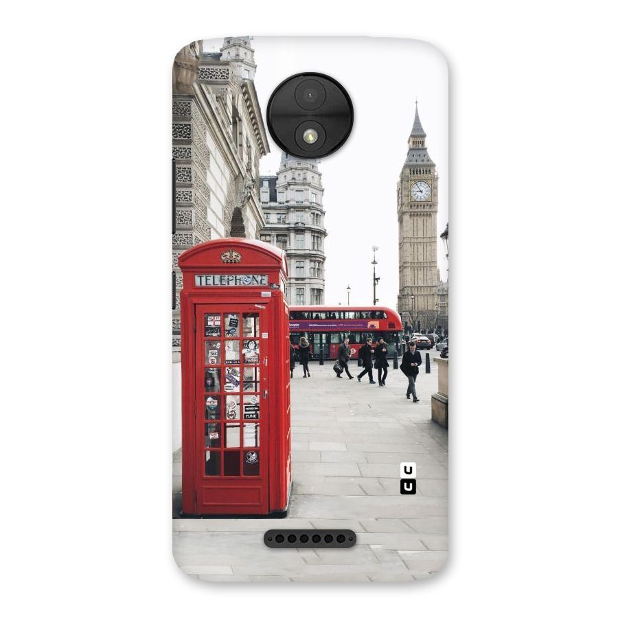Red City Back Case for Moto C