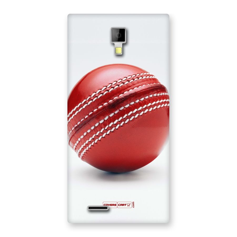 Red International Cricket Ball Back Case for Micromax Canvas Xpress A99