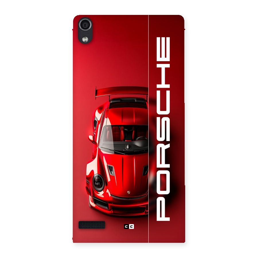 Red Porsche Back Case for Ascend P6