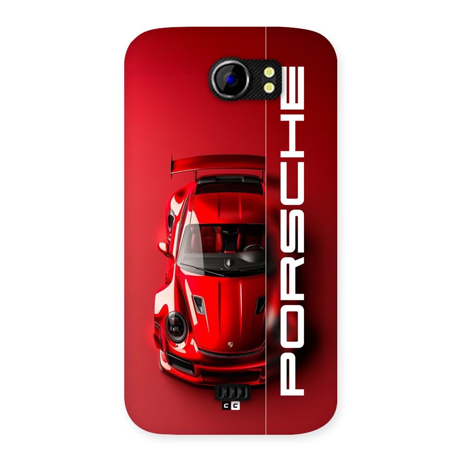 Red Porsche Back Case for Canvas 2 A110