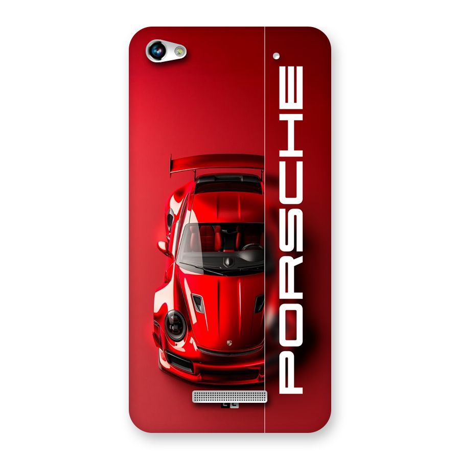 Red Porsche Back Case for Canvas Hue 2 A316