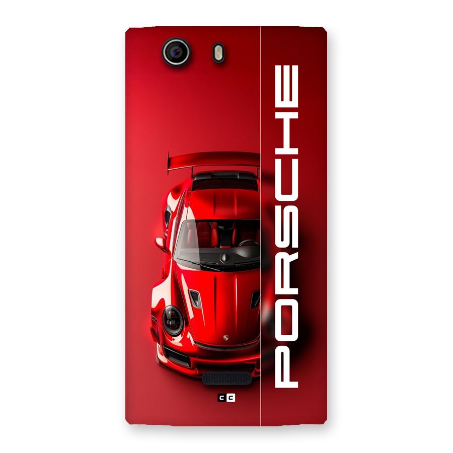 Red Porsche Back Case for Canvas Nitro 2 E311