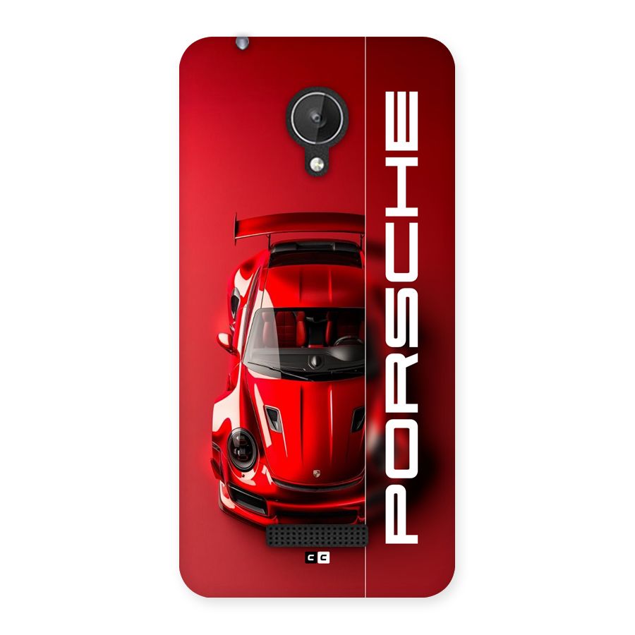Red Porsche Back Case for Canvas Spark Q380