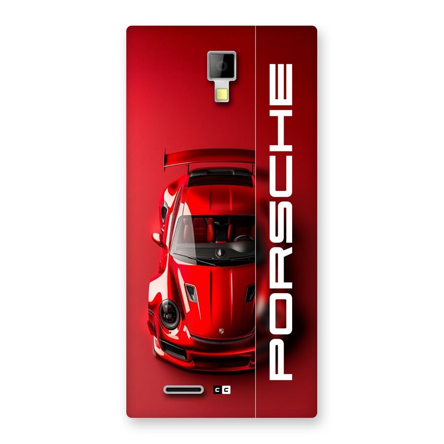 Red Porsche Back Case for Canvas Xpress A99