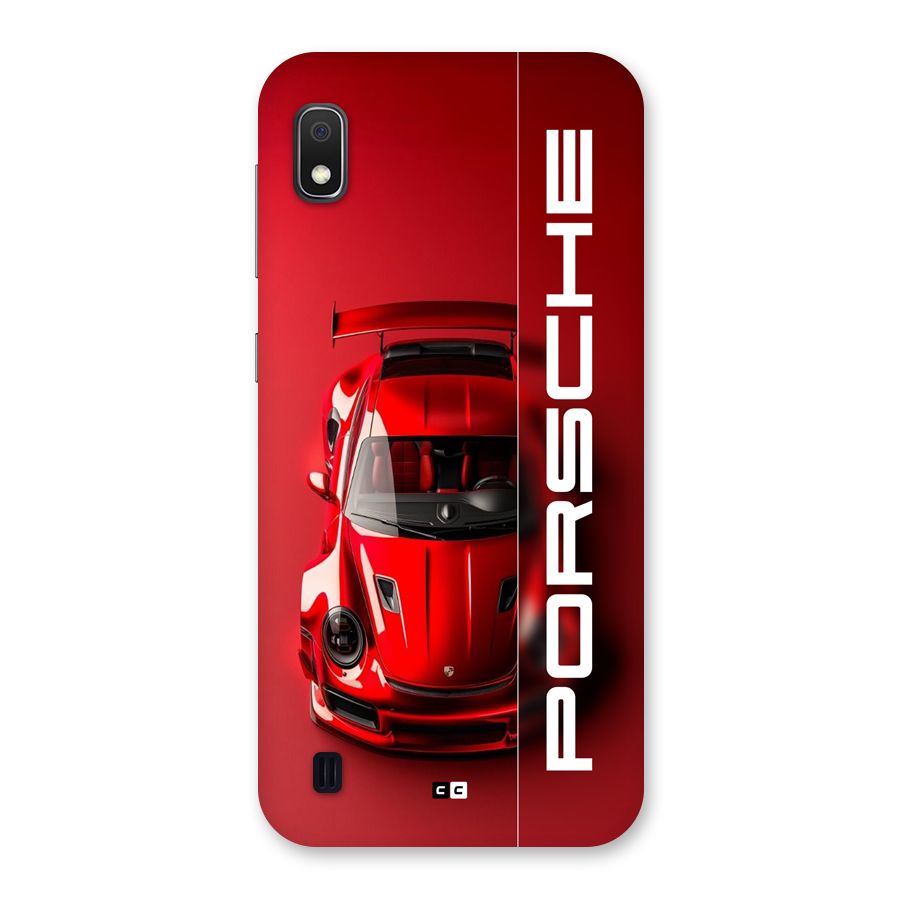 Red Porsche Back Case for Galaxy A10