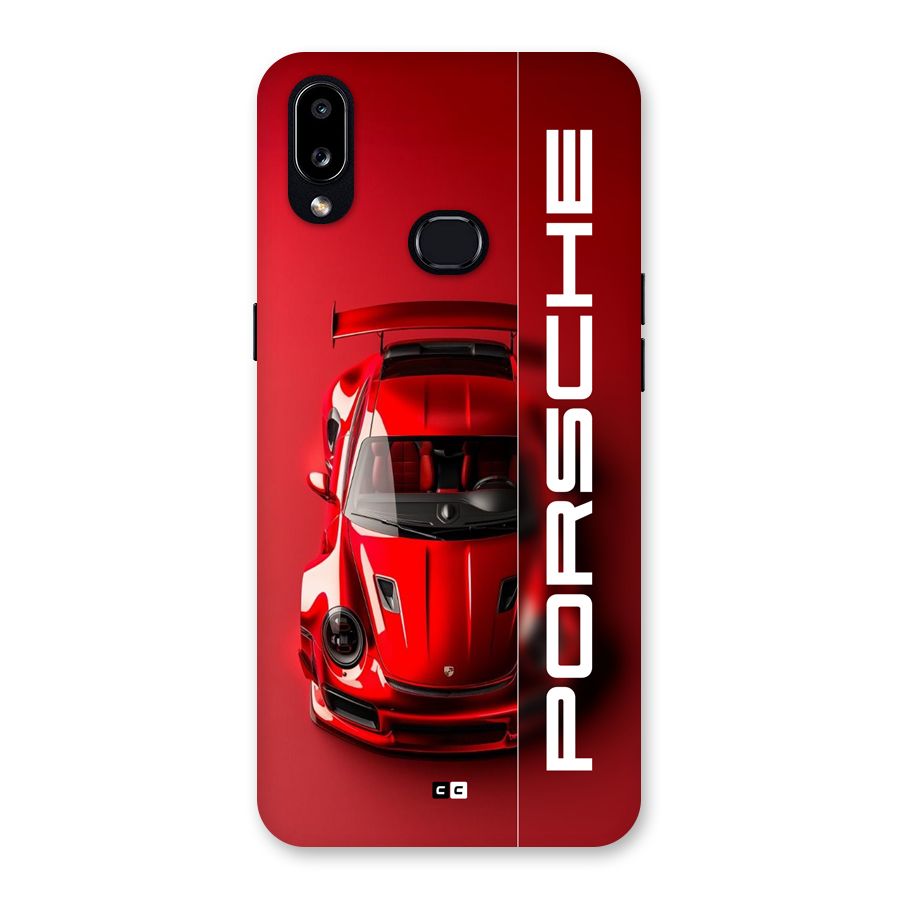 Red Porsche Back Case for Galaxy A10s