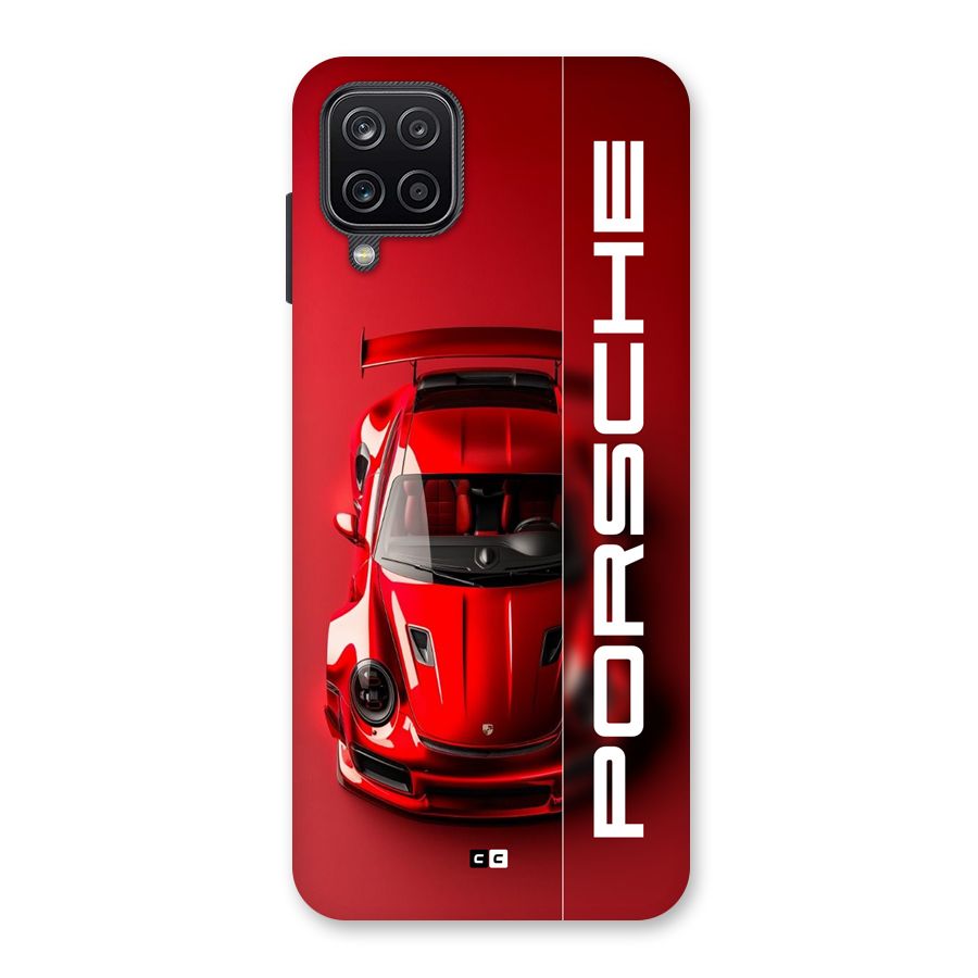 Red Porsche Back Case for Galaxy A12