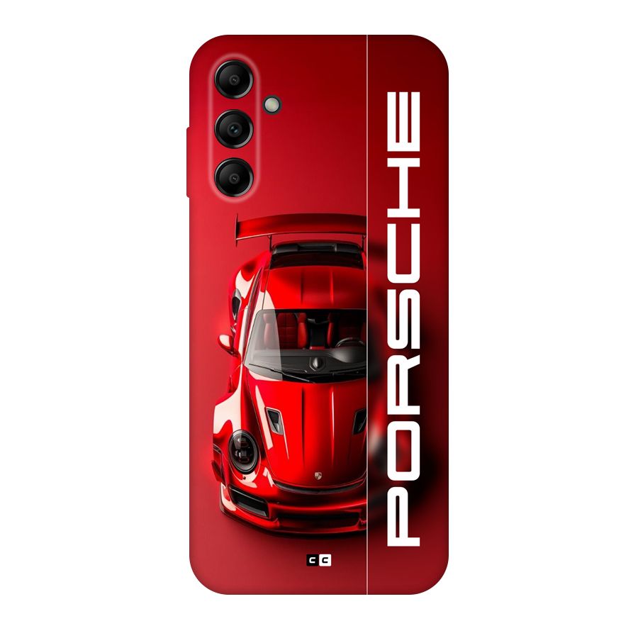Red Porsche Back Case for Galaxy A14 5G