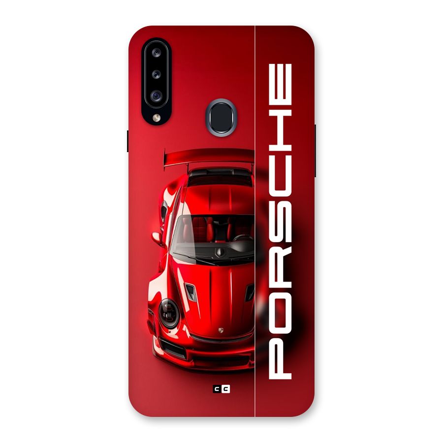 Red Porsche Back Case for Galaxy A20s
