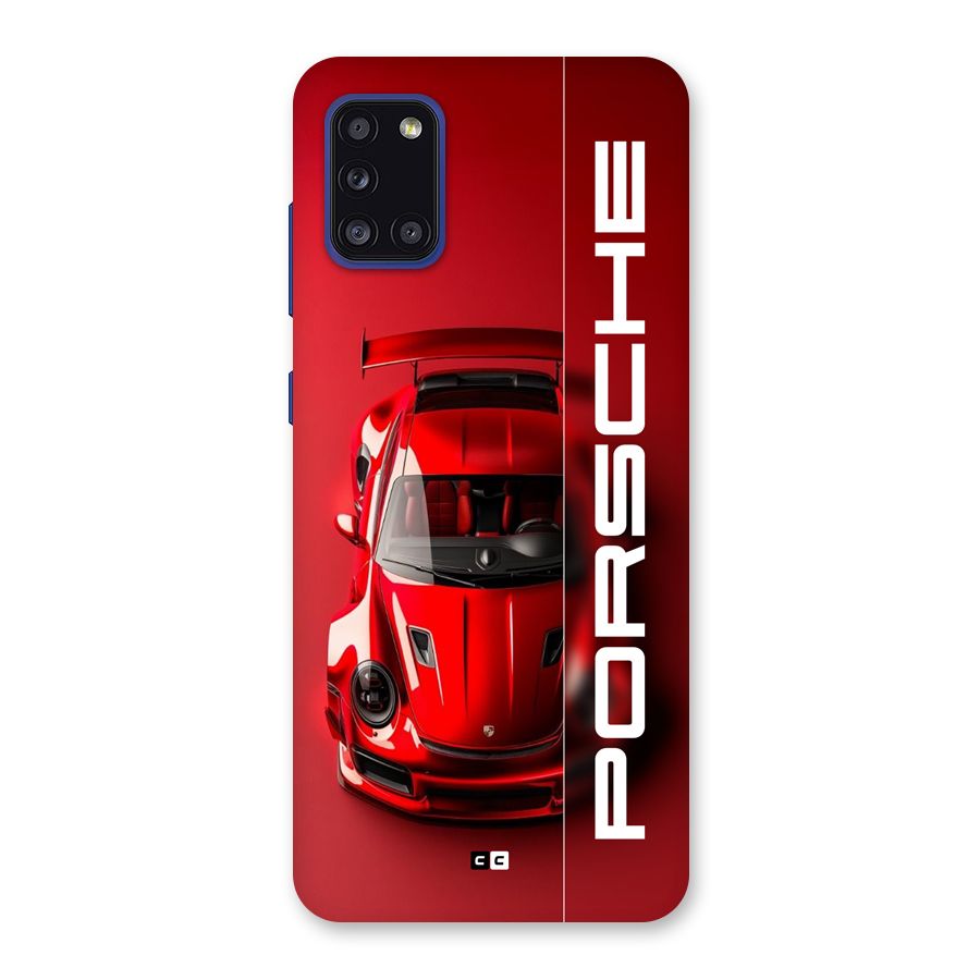 Red Porsche Back Case for Galaxy A31