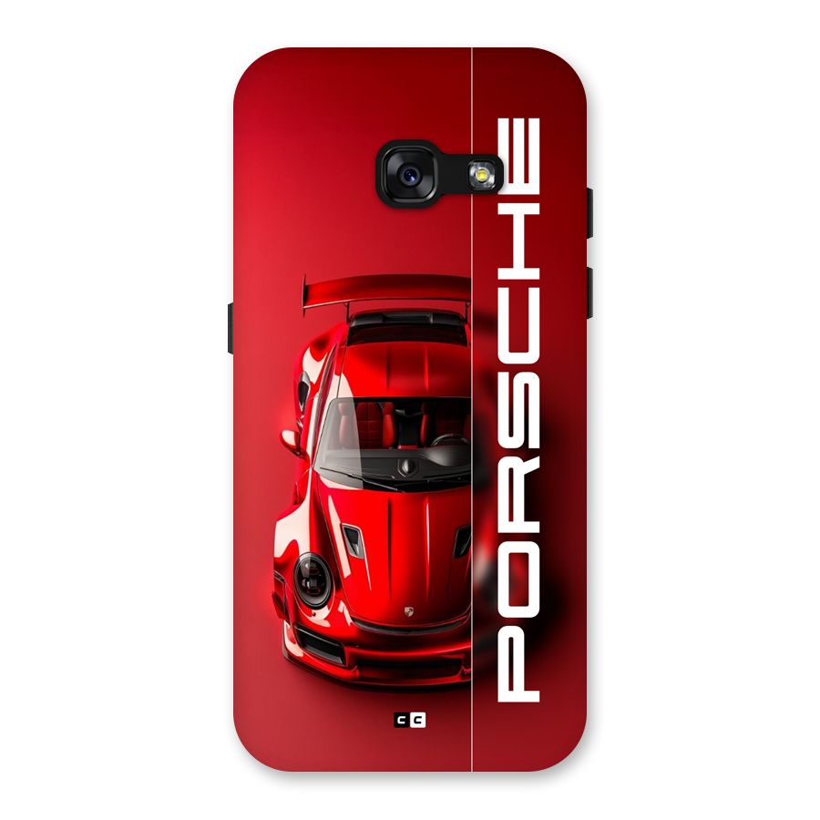 Red Porsche Back Case for Galaxy A3 (2017)