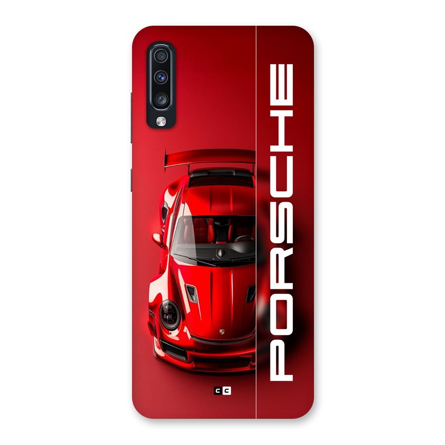 Red Porsche Back Case for Galaxy A70s