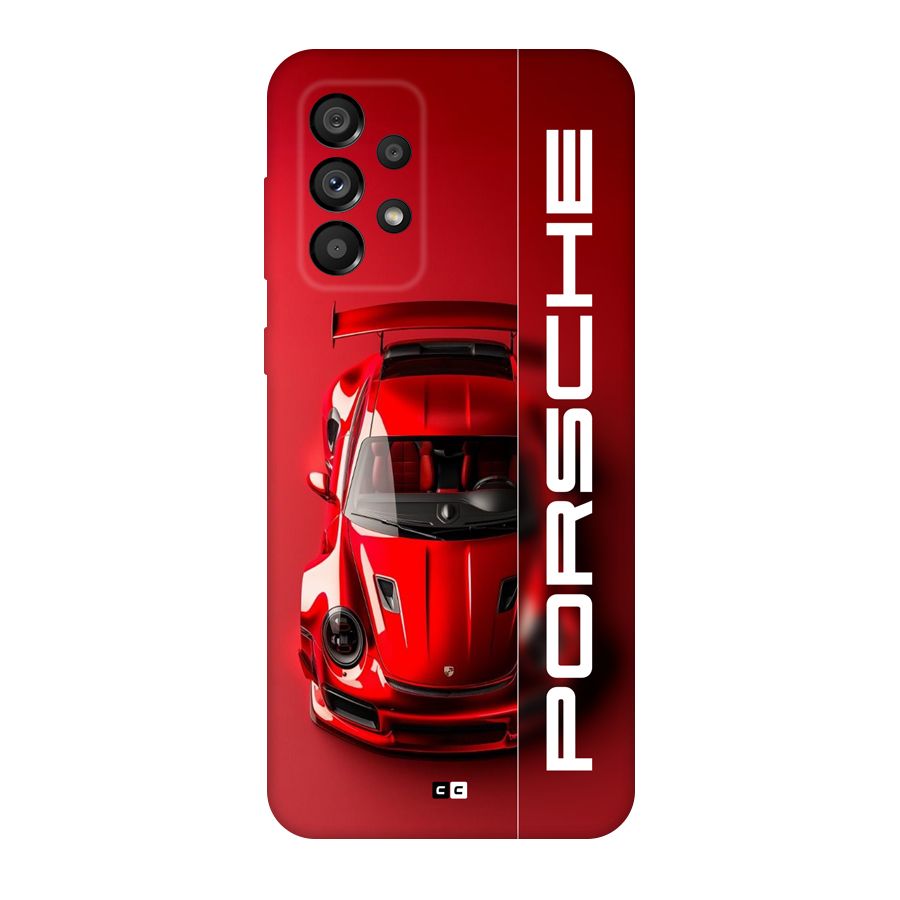 Red Porsche Back Case for Galaxy A73 5G