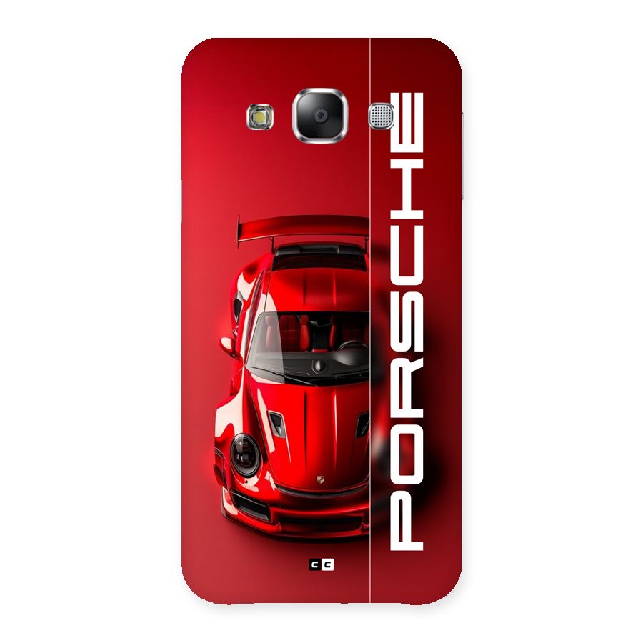 Red Porsche Back Case for Galaxy E5