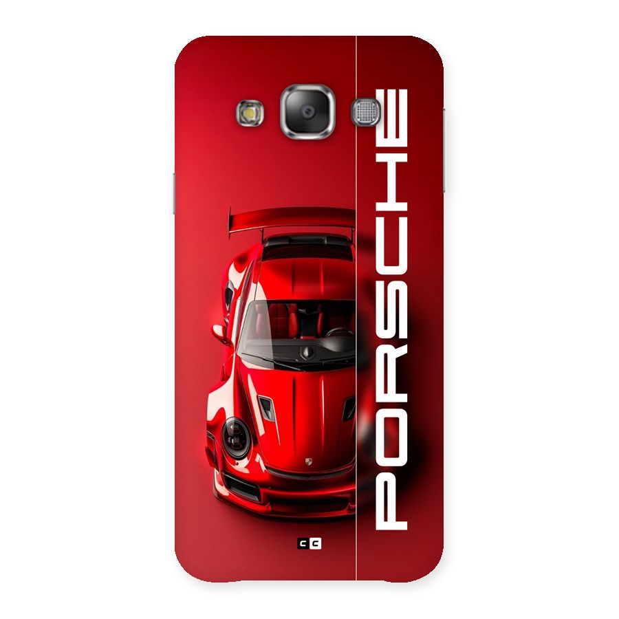 Red Porsche Back Case for Galaxy E7