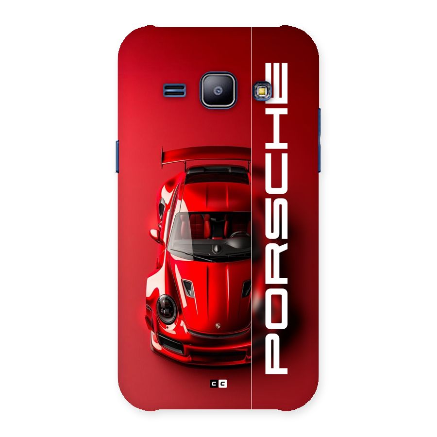Red Porsche Back Case for Galaxy J1