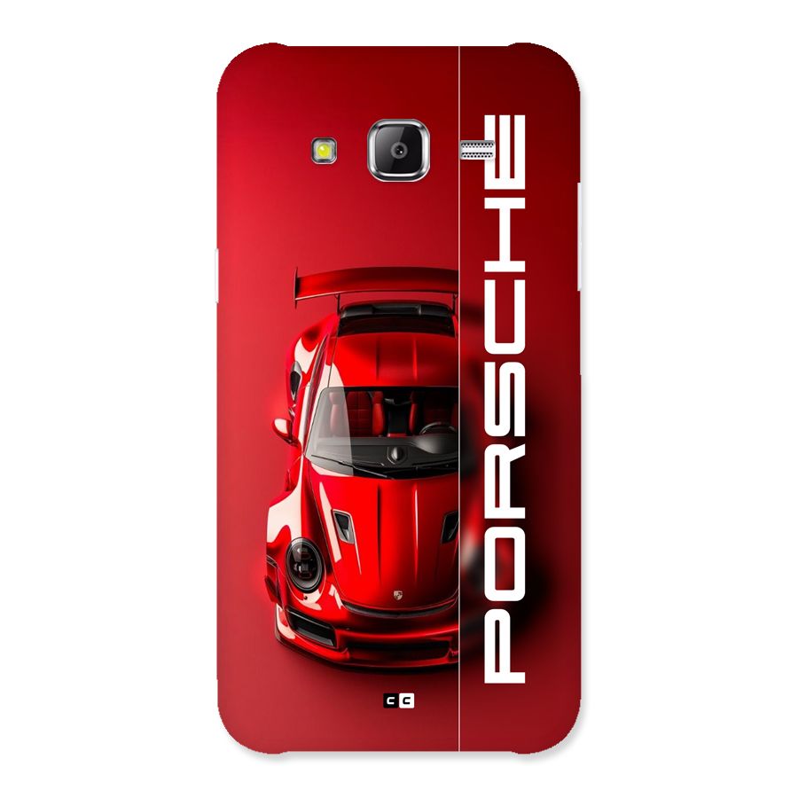 Red Porsche Back Case for Galaxy J2 Prime