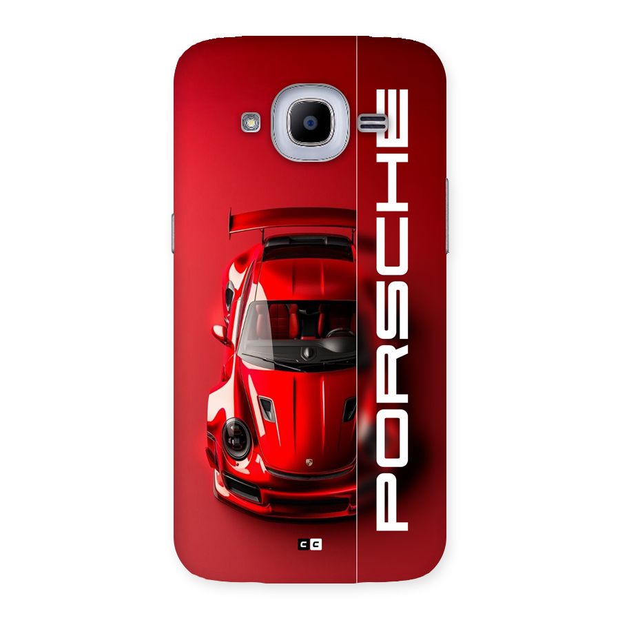 Red Porsche Back Case for Galaxy J2 Pro