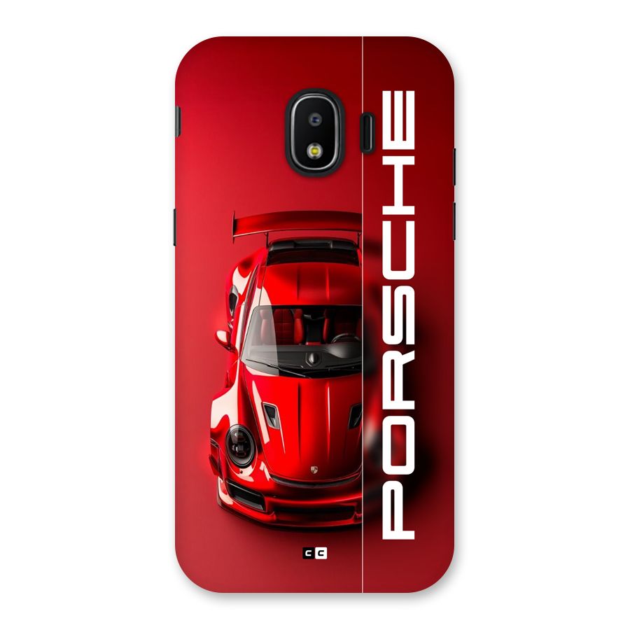 Red Porsche Back Case for Galaxy J2 Pro 2018
