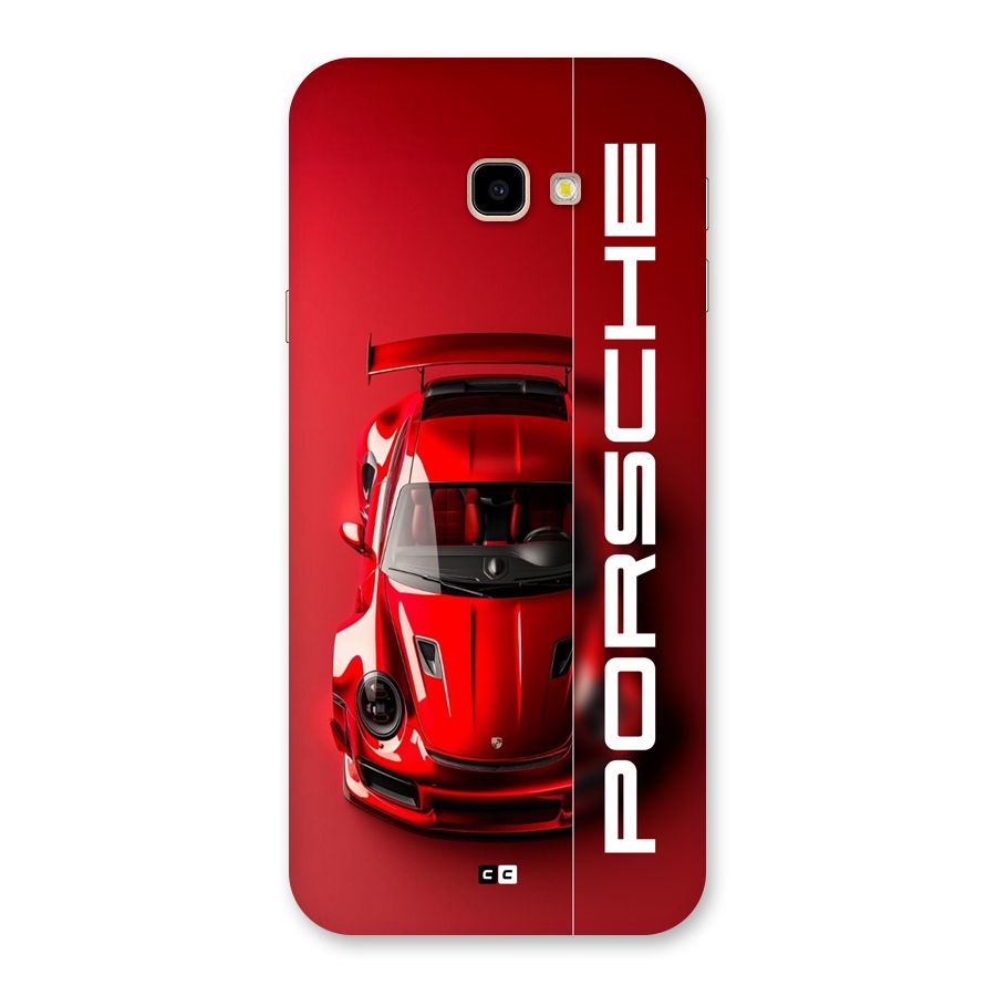 Red Porsche Back Case for Galaxy J4 Plus