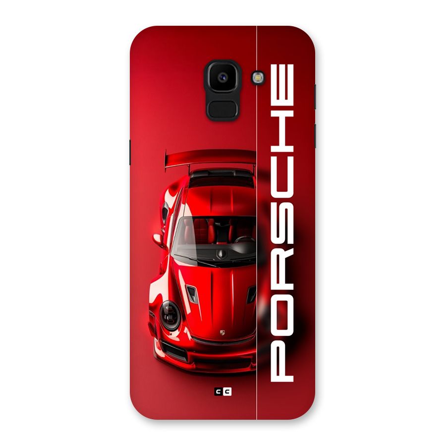Red Porsche Back Case for Galaxy J6
