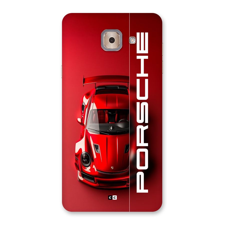 Red Porsche Back Case for Galaxy J7 Max