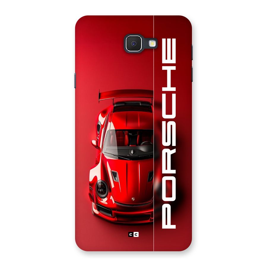 Red Porsche Back Case for Galaxy J7 Prime