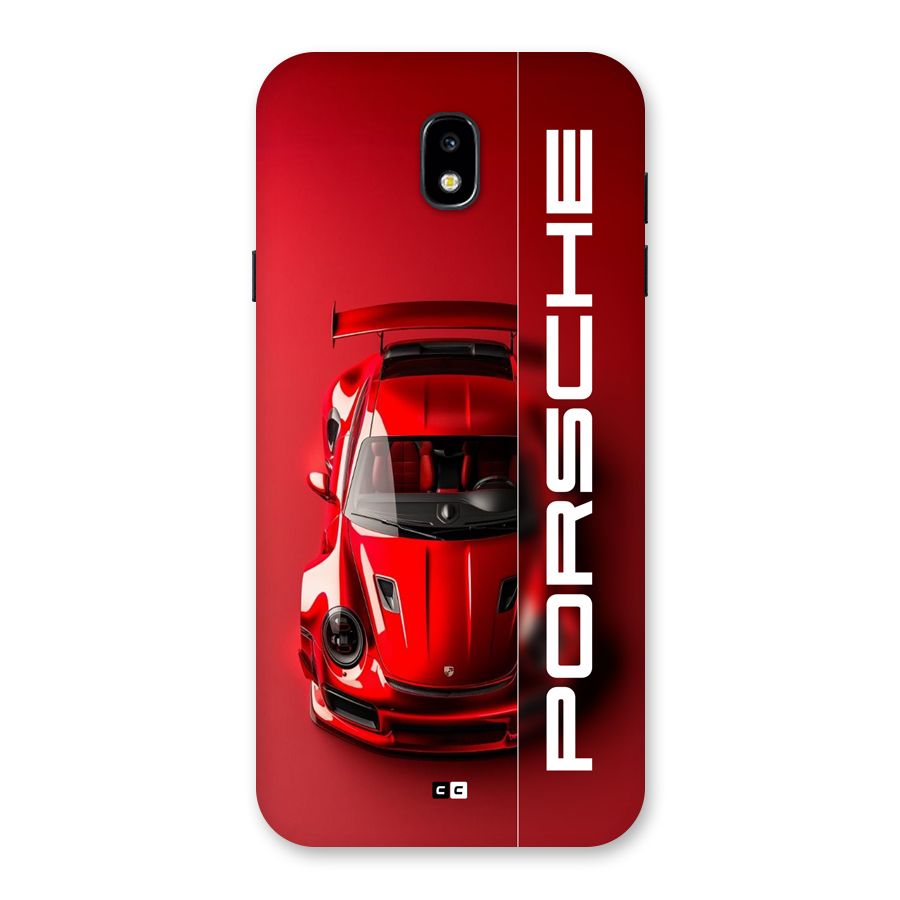 Red Porsche Back Case for Galaxy J7 Pro