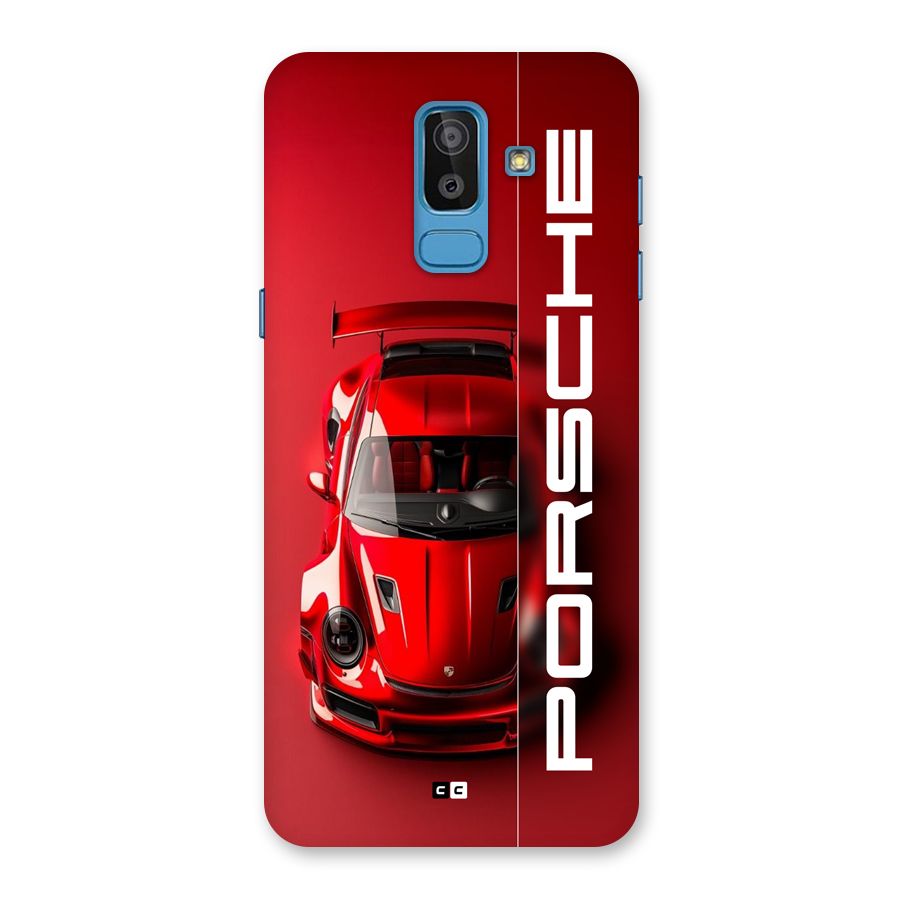 Red Porsche Back Case for Galaxy J8