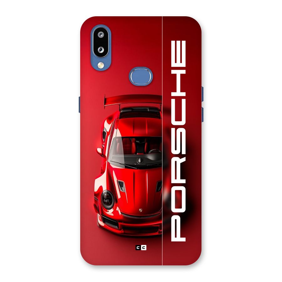 Red Porsche Back Case for Galaxy M01s