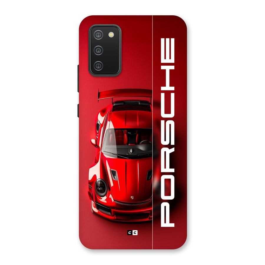 Red Porsche Back Case for Galaxy M02s