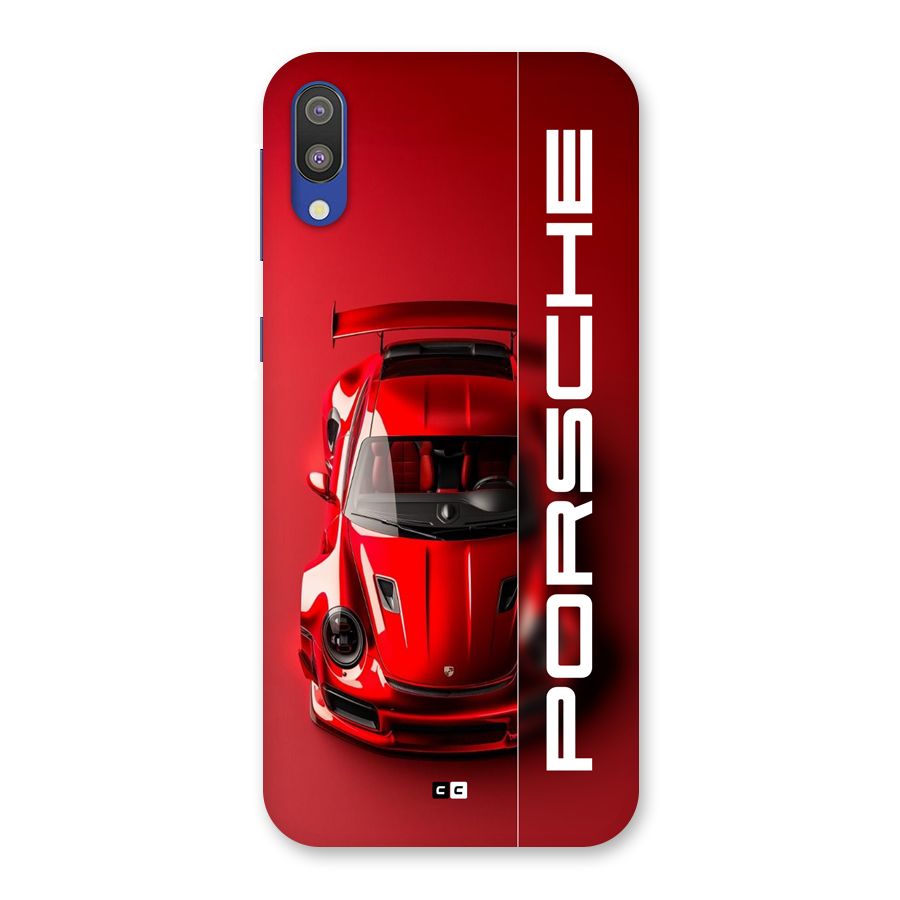 Red Porsche Back Case for Galaxy M10