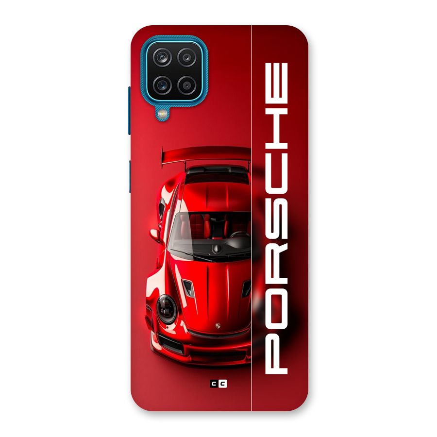 Red Porsche Back Case for Galaxy M12