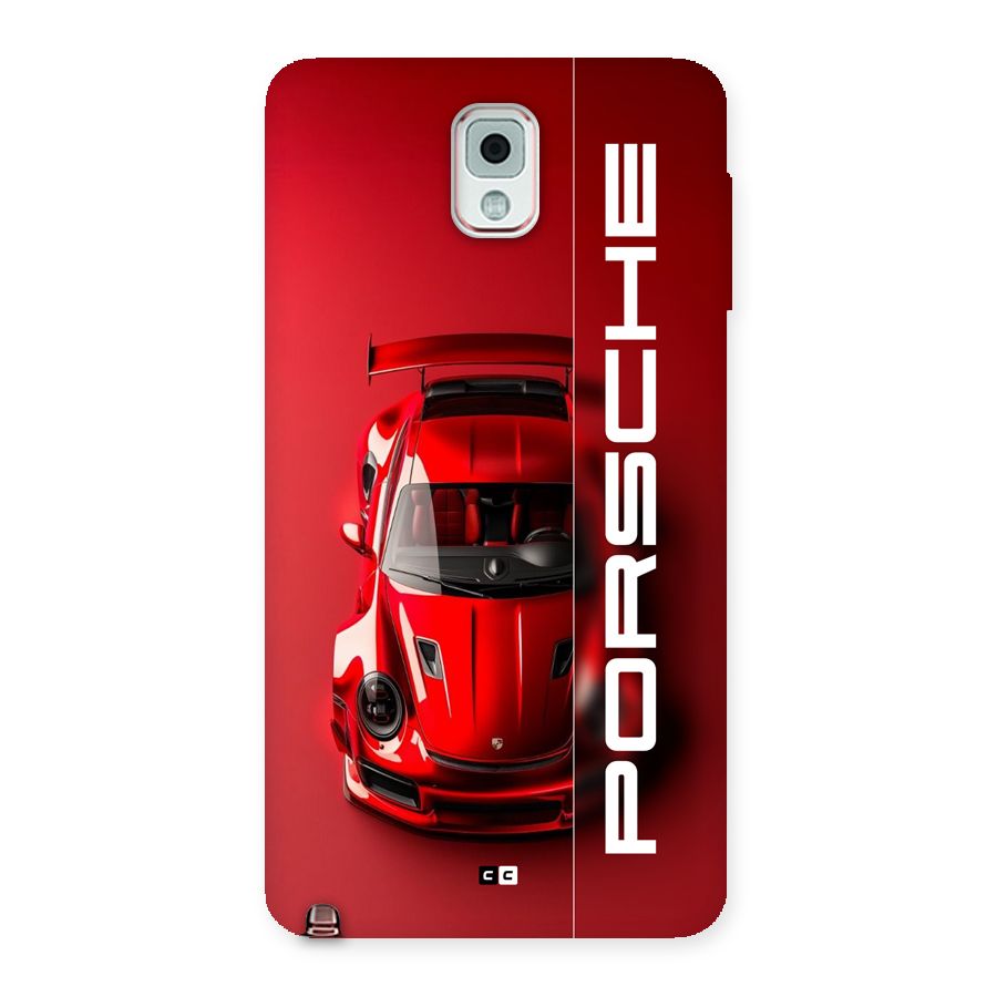 Red Porsche Back Case for Galaxy Note 3