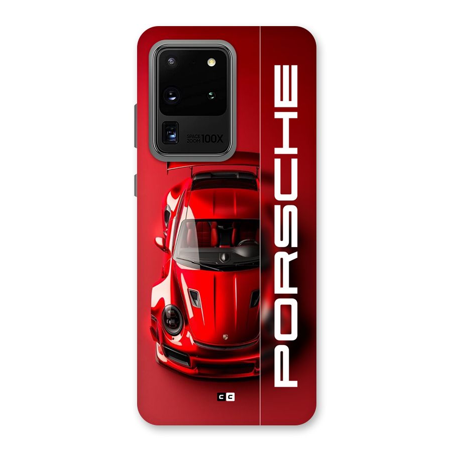 Red Porsche Back Case for Galaxy S20 Ultra