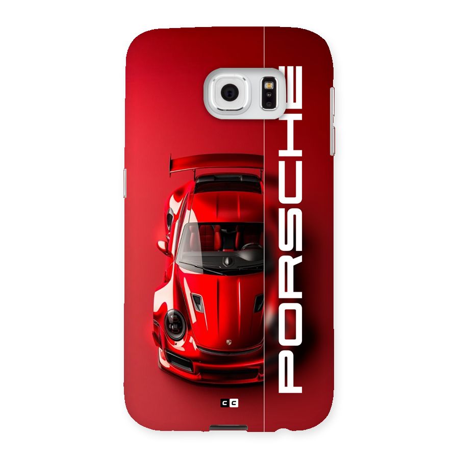 Red Porsche Back Case for Galaxy S6