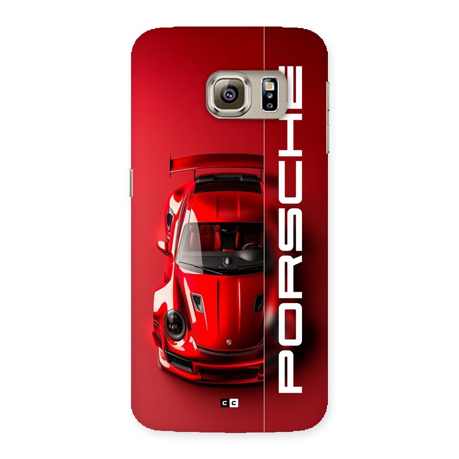 Red Porsche Back Case for Galaxy S6 edge