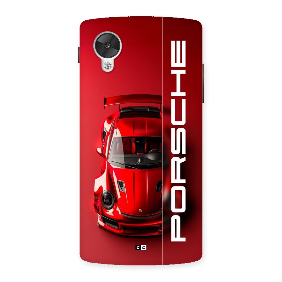 Red Porsche Back Case for Google Nexus 5