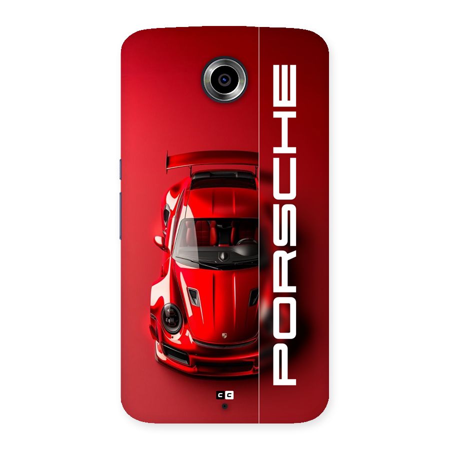 Red Porsche Back Case for Google Nexus 6