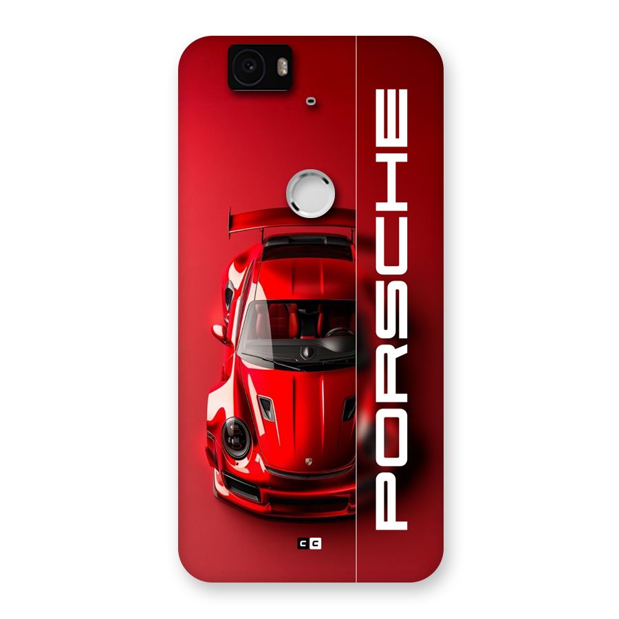 Red Porsche Back Case for Google Nexus 6P