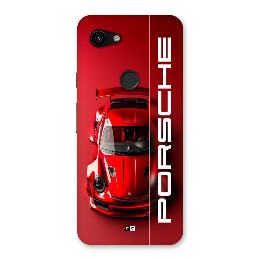 Red Porsche Back Case for Google Pixel 3a