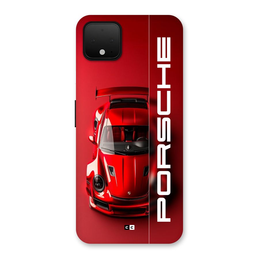 Red Porsche Back Case for Google Pixel 4 XL