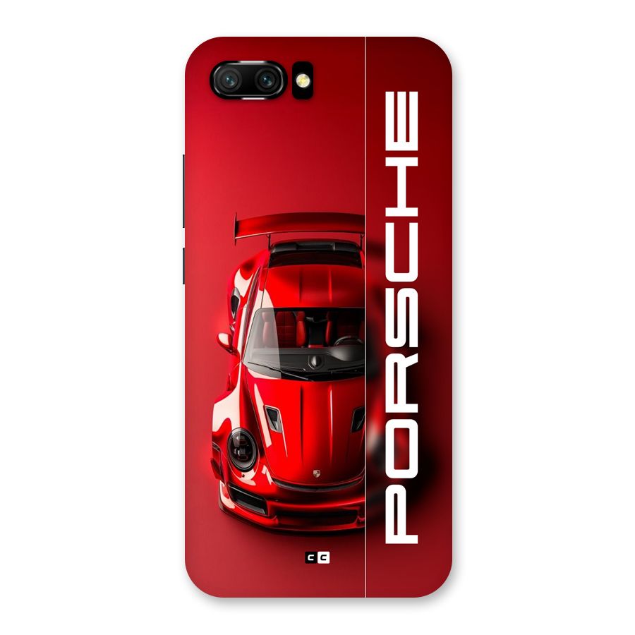 Red Porsche Back Case for Honor 10